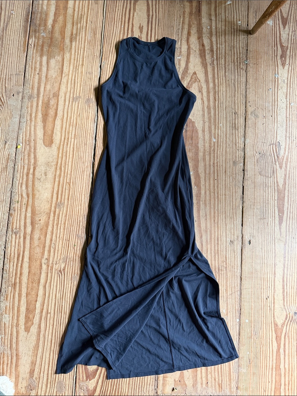 Lululemon black race back tank split dress